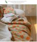 Preview: 360Home Plüsch Sofadecke aus Vlies in Koralle Bettdecke Kuscheldecke